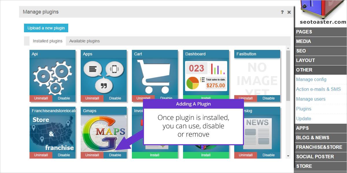 How To Install A Plugin Extension With SeoToaster